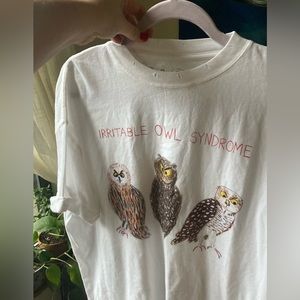 Unfortunate Portrait T-Shirt (Anthropologie) w/ Owls